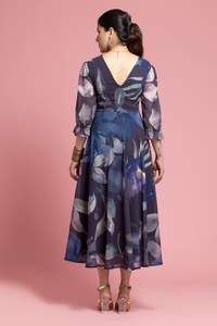 Vestido Holgado con Estampado de Océano Azul, el Más Vendido, Vestidos Cómodos para Mujer, Precio de Venta para Exportación - Product Image 5