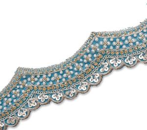 Premium Eco-Friendly Fancy Embroidered Lace Fabric Floral Guipure Bridal Lace Trim <b>Wedding</b> Dress Couture Garment Fashion Sewing - Product Image 3