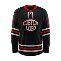 Logo kustom grosir Jersey Hoki Remaja Bolak-Balik yang Dapat Disesuaikan Grosir Seragam Latihan dengan Hoodie untuk Pakaian Hoki Es