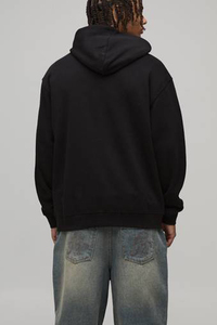 <b>Custom</b> Men's Screen Printing Sweatshirt Breathable Eco-Friendly Premium Soft Cotton Fleece Casual Men's Pullover Hoodie OEM - Product Image 2