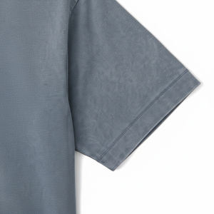 Camiseta Personalizada para Hombre, 100% Algodón Lavado, de Corte Ajustado, Manga Corta, Transpirable y que Absorbe la Humedad, con Bordado de Baloncesto - Product Image 5