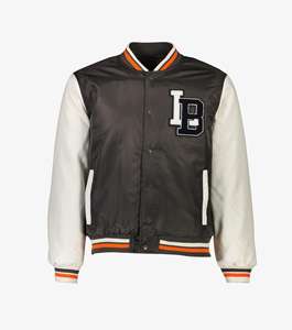 OEM Men's Custom Plus Size Waterproof Breathable Varsity Baseball Running Windbreaker Jacket with Sheep Fur Trim - Product Image 6