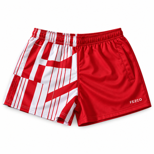 Pantalones Cortos Deportivos para Equipos, para Juegos Competitivos y Entrenamiento, 100% Poliéster, Antibacterianos, Unisex, para Rugby, con Logos Impresos - Product Image 5