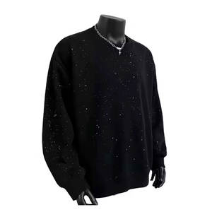 Nuevo diseño, la mejor sudadera con pedrería para hombre, MOQ bajo, sudadera con pedrería para hombre a precio de mayorista, hecha en Pakistán - Product Image 1