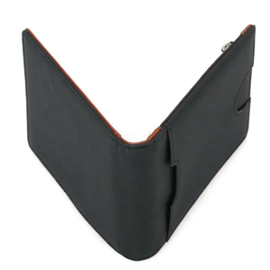 Cartera de Cuero Genuino para Hombre con Cierre Plegable y Forro de Poliéster, Diseño Delgado y Resistente para Bolsillo Frontal, Ranuras Exteriores para Tarjetas - Product Image 3