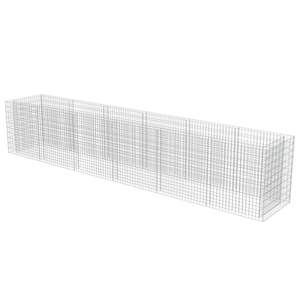 Jardinière surélevée Vitro Gabion 21,3x35,4x39,4 pouces en acier galvanisé argenté pour légumes - Product Image 5