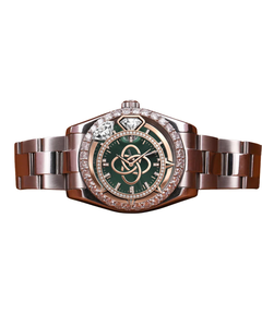 Women Luxury Quartz <b>Watch</b> Stainless Steel Bracelet <b>Diamond</b> Dial Analog Wristwatch 30mm Fold Clasp - Product Image 1