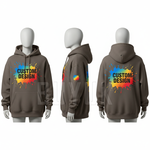 Sudadera con Capucha Personalizada Dream Streetwear, Unisex, Oversize, Verde Menta, Estampado de Nubes, con Bolsillo, Informal, Impresión Digital, 100% Algodón - Product Image 4