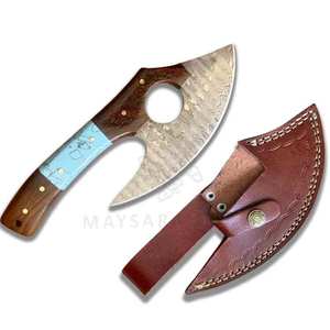 Ensemble de couverts vikings forgés à la main – Service de table médiéval 5 pièces avec couteau, cuillère, fourchette et pique à viande, cadeau, coupe-pizza viking, hache - Product Image 5