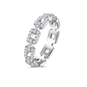 Anillo de Moissanita con Corte Brillante Redondo, Plata de Ley 925, Chapado en Oro, Moderno, Unisex, para Hombre y Mujer, Joyería con Piedras Preciosas para Boda y Compromiso - Product Image 1