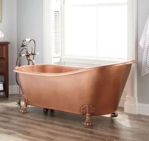 Bañera de Cobre Doble Elegante y de Lujo, Hecha a Mano, en Oferta a Precios Económicos - Product Image 4