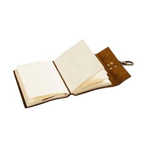 Carnet en cuir véritable fait main, style vintage, pages vierges en coton avec bords festonnés, journal antique pour les voyages - Product Image 2