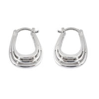 Boucles d'oreilles créoles élégantes style bohème indien pour femmes, en argent sterling 925 plaqué, légères, bijoux de mode, cadeaux d'anniversaire, pour rendez-vous galants