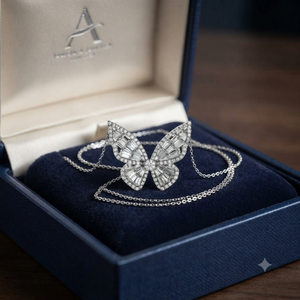 Bijoux de mode unisexe en argent 925, pendentifs et breloques personnalisés mignons en forme de papillon, inspirés de la nature, avec diamants en moissanite, colliers, cadeaux - Product Image 5