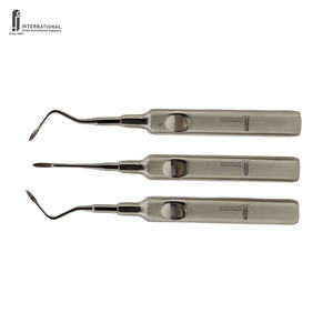 Venta al por mayor de fábrica: Nuevo juego quirúrgico de elevadores dentales Heidbrink de 3 piezas, manual, de acero inoxidable, reutilizable, de alta calidad. - Product Image 3