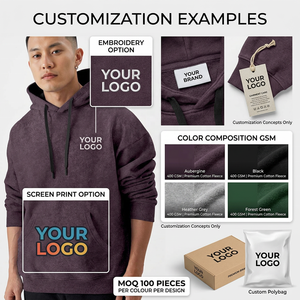 Sudadera con Capucha para Hombre, Lavada al Ácido, 260 GSM, Felpa de Algodón, Hombros Caídos, Bolsillo Canguro, Personalización de Marca - Product Image 3