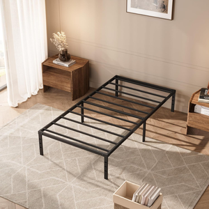 Estructura de Cama Metálica Moderna y Resistente para Dormitorio de Apartamento, Fácil de Montar - Product Image 6