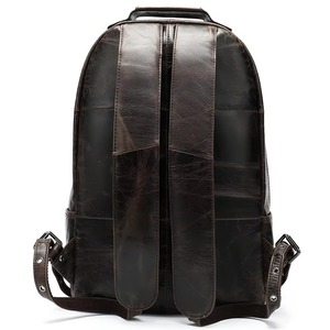 Multi-functional <b>Waterproof</b> Leather <b>Backpack</b> Anti-Theft Vintage Laptop Bag Genuine Leather Rucksack LBP-0452 - Product Image 5