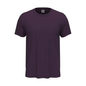Camiseta de Hombre Ligera 100% Algodón, Cuello Redondo, Corte Regular, Color Sólido, Esencial para el Guardarropa de Verano, Manga Corta, Transpirable y de Secado Rápido, en Oferta - Product Image 4