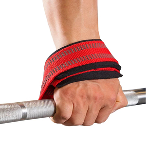 Sangles de levage en néoprène rouge antidérapantes, réglables, haute élasticité, équipement de musculation unisexe, diamètre personnalisable - Product Image 3