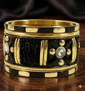 Direct Factory Sale Handmade Fashion <b>Glass</b> <b>Bangle</b> Set with Metal Wholesale Jewelry & Accessories - Product Image 1