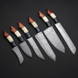 Handmade Carbon Steel Sustainable Multifunction Chef <b>Knife</b> <b>Set</b> 5 Pieces Razor <b>Sharp</b> High Carbon Forged Customizable Wholesale - Product Image 1
