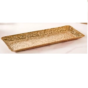 Plateau de service décoratif pour table à manger, nouveau style, avec poignée design, pour la maison, l'hôtel, le restaurant, plateau en métal de haute qualité pour servir les aliments - Product Image 5