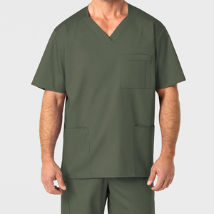 Uniformes de travail grande taille personnalisables, élégants, en Spandex-Polyester, extensibles dans les 4 sens, respirants, avec détection par aiguille, de haute qualité, en gros - Product Image 4