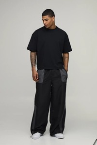 Camiseta Oversize de Hombre con Hombros Caídos, Ajuste Holgado, Estilo Urbano Casual, Algodón Pesado, Moda Verano - Product Image 5