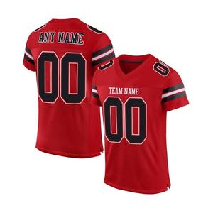 Maillot de football américain unisexe 2026 grande taille, imprimé par transfert thermique, motif 3D, manches courtes, 100 % polyester, fermeture élastique - Product Image 2