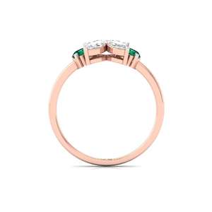 Bague de fiançailles de luxe en or plaqué 10 carats avec diamant CVD cultivé en laboratoire Everlasting Adorn pour femmes - Product Image 1
