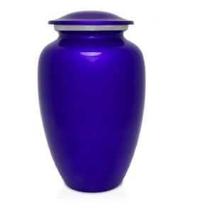 Urnas funerarias de aluminio clásicas de alta calidad para adultos, con cruz, color gris, acabado metálico, para cenizas humanas. - Product Image 4