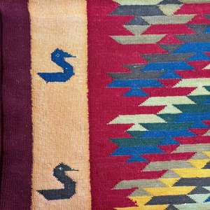 Tapis de sol légers en coton Dhurrie avec texture à tissage plat pour cuisine salon et chambre à coucher revêtement de sol 007 - Product Image 5