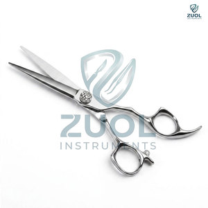 Tijeras para cortar cabello de acero inoxidable 440c con hoja recta de 6 pulgadas, instrumento manual de Zoul - Product Image 1