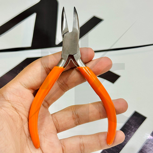 Pince à bec courbé OEM 130 mm, haute performance, en acier inoxydable de qualité supérieure, avec poignée en PVC, pour la fabrication de bijoux et la création de boucles - Product Image 4