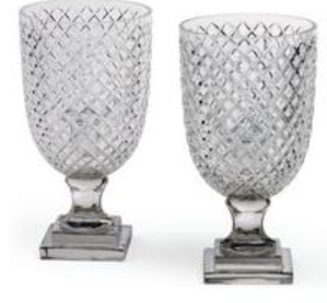 Porte-bougie en cristal avec design facetté, style moderne, décoration de table, motif unique, fait main, écologique, soufflé à la bouche - Product Image 3