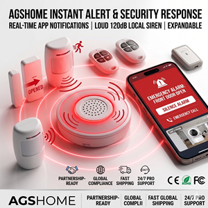 Kit d'alarme de sécurité domestique intelligent WiFi, système d'alarme anti-intrusion sans fil avec capteur de mouvement et de porte - Product Image 5