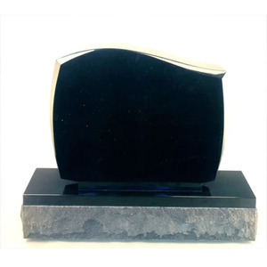 Monuments en forme de coeur pierres de granit monuments de pierre tombale noir complet - Product Image 6