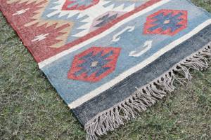 Tapis de salon réversible en jute, tissé à la main, style kilim, pliable, en fibres naturelles, haute qualité, prix de gros - Product Image 2