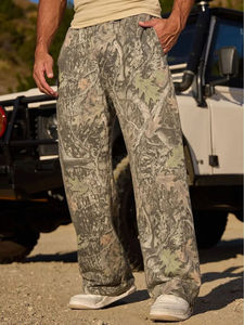 OEM 2026 High Quality Custom Pant for Men Straight Wide Leg 100% Cotton Camouflage <b>Trousers</b> - Product Image 3