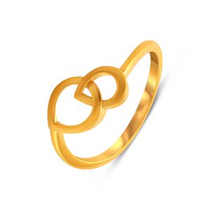 Nexus Intertwined Gold <b>Ring</b> Classic Open <b>Circle</b> Gold <b>Ring</b> for Women Modern Minimalist Statement <b>Ring</b> 18K Gold Plated Fine <b>Ring</b> - Product Image 1