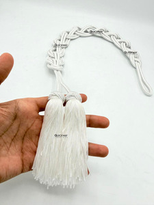 Cinturón de Cuerda Blanco Premium para Vestimenta de Clérigo, para Ropa Eclesiástica - Product Image 6