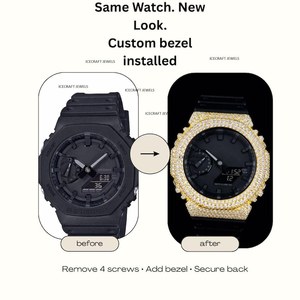 Reloj de Lujo GA2100 con Bisel de Acero Inoxidable Personalizado, Caja Metálica GA2100, Reloj de Cuarzo Personalizado para Hombre - Product Image 4