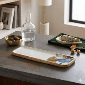 Exclusive Design Rectangular Elegant Serving <b>Platter</b> Available for Restaurant Usage Fruit Serving <b>Platter</b> for Hotel and Cafes - Product Image 5