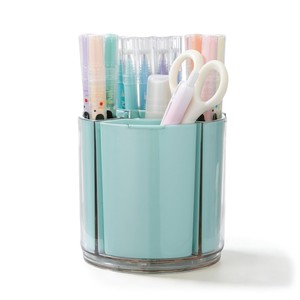 Bamboo Wood <b>Rotating</b> Pen Holder Multi-Compartment <b>Desk</b> Organizer Wholesale - Product Image 4