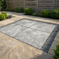 Carreaux de sol en porcelaine pour extérieur, épaisseur 20 mm, 600x900 mm et 600x600 mm, robustes, gris, pour parking extérieur
