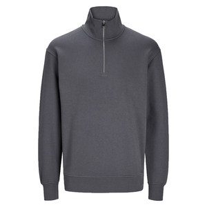 Oem Custom Logo Lightweight 100% Cotton Fleece Half/Quarter Zip Collar Golf <b>Pullover</b> Sweater Knitted Sweatshirt for <b>Men</b> - Product Image 1