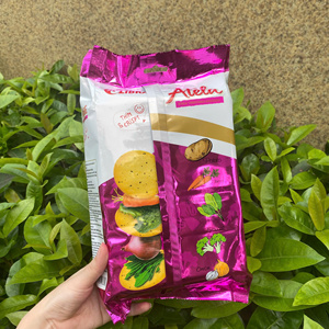 Craquelins végétaux super nutritifs saveur oignon, biscuits croustillants Halal 228g, fabrication ODM Vietnam |   Échantillons Gratuits - Product Image 3