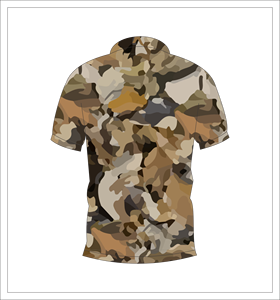 Camiseta Polo de Manga Corta para Hombre, Estampado Camuflaje Desértico Marrón, Informal, para Verano, Golf - Product Image 5