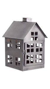 โคมไฟคริสต์มาสรูปทรงบ้านโลหะแบบคลาสสิก งานฝีมือตกแต่ง - Product Image 1